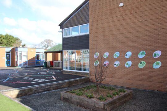 Lyngford Park Primary School School in the sunshine