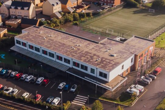 Nerrols School site Building and sport field with car park