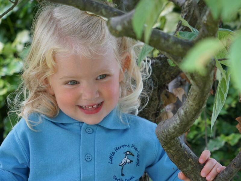 Girl in a tree