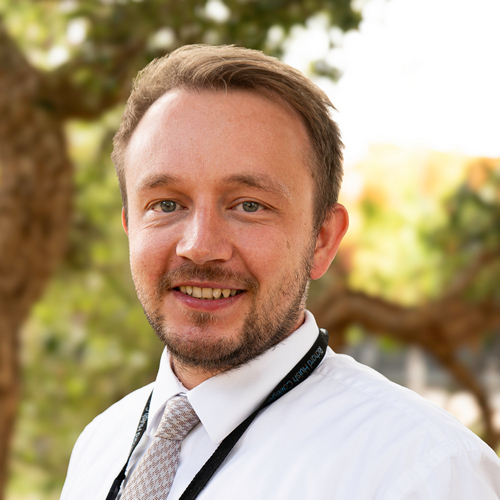 Dan Langman Man with shirt and tie